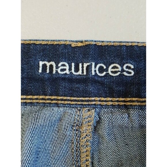 Maurices Jeans 20W Reg Boot Cut Dark Wash Stretch Denim - Picture 12 of 14